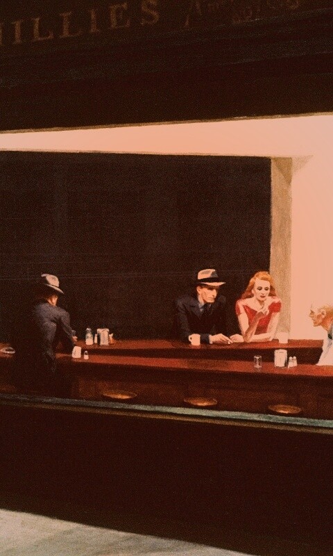 Ночное кафе обои