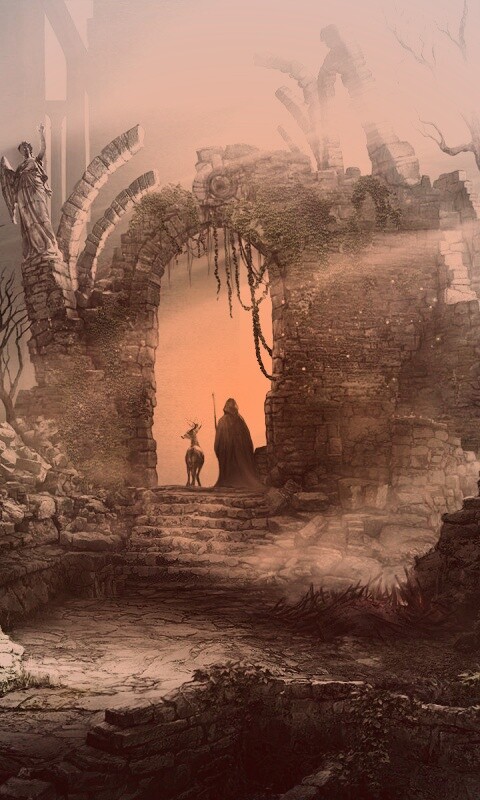 Маг в руинах обои