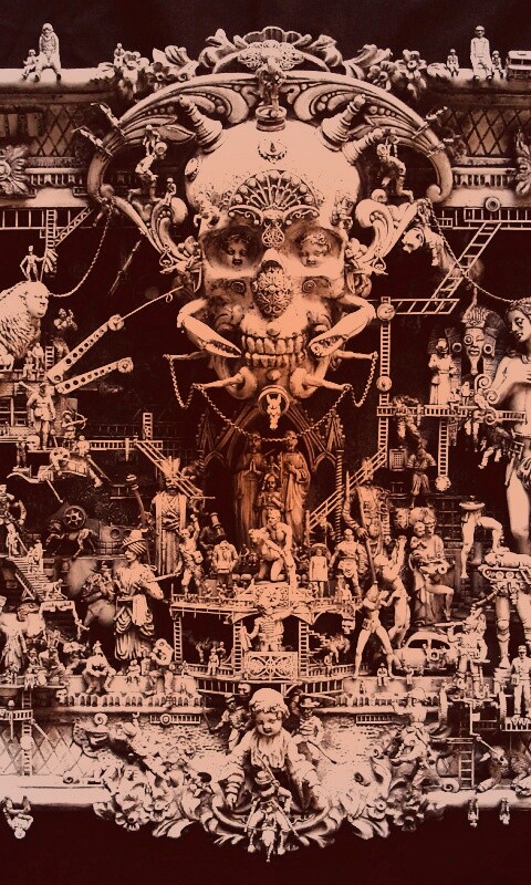 Адская скульптура обои