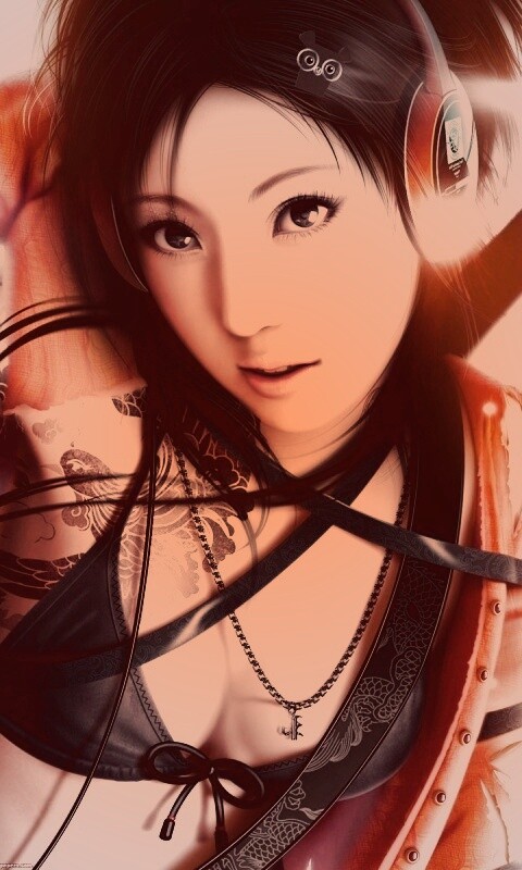 Поющая японка обои