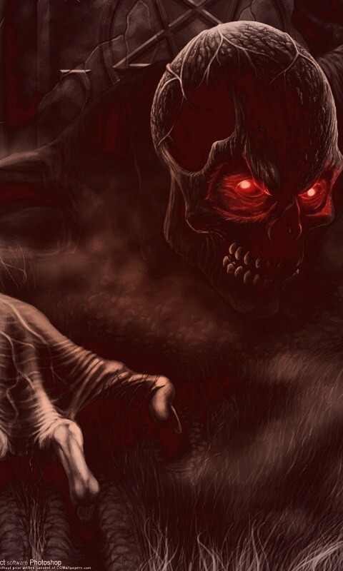 Черный труп вылезает из могилы обои