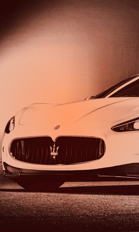 Белый Мазерати обои