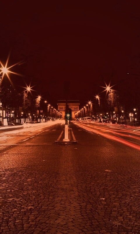 Ночной париж обои