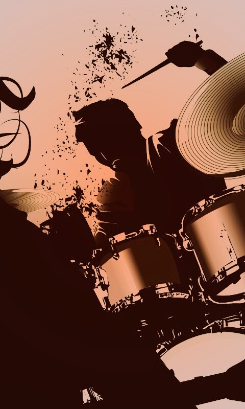 Барабанщик зажигает обои