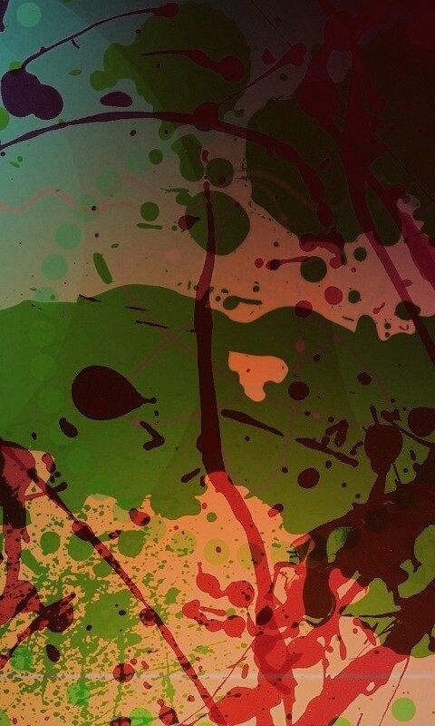 Пятна краски обои