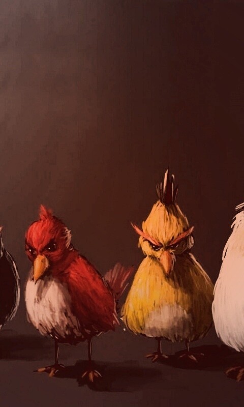 Злые птицы обои