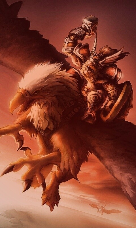 Грифоний всадник обои