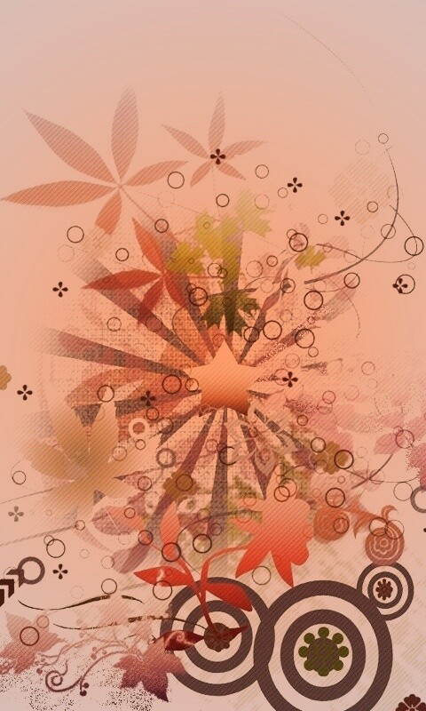 Звездно-листовая абстракция обои