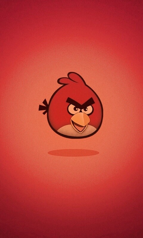 Красная птица из Angry Birds обои
