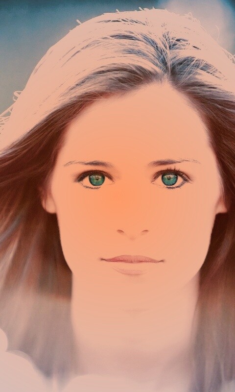 Девушка с голубыми глазами обои