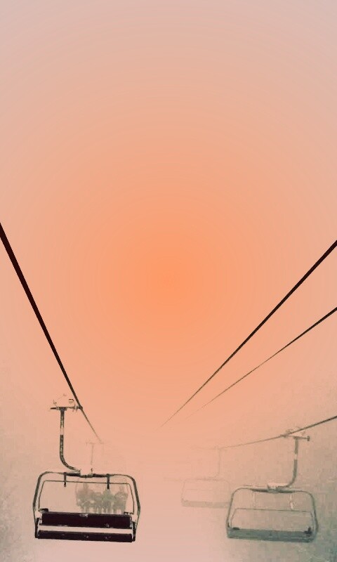 Канатная дорога в зиму обои