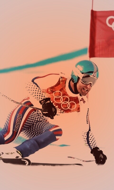 Лыжник на олимпиаде обои