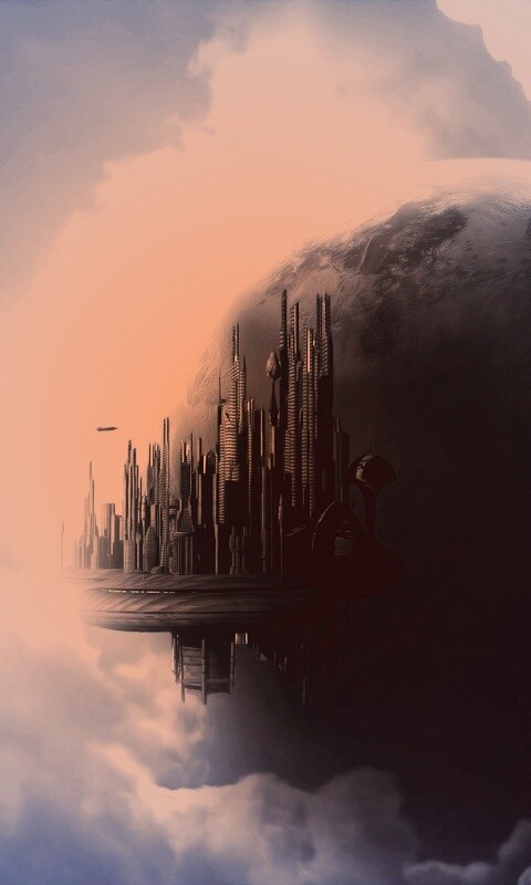 Небесный город обои