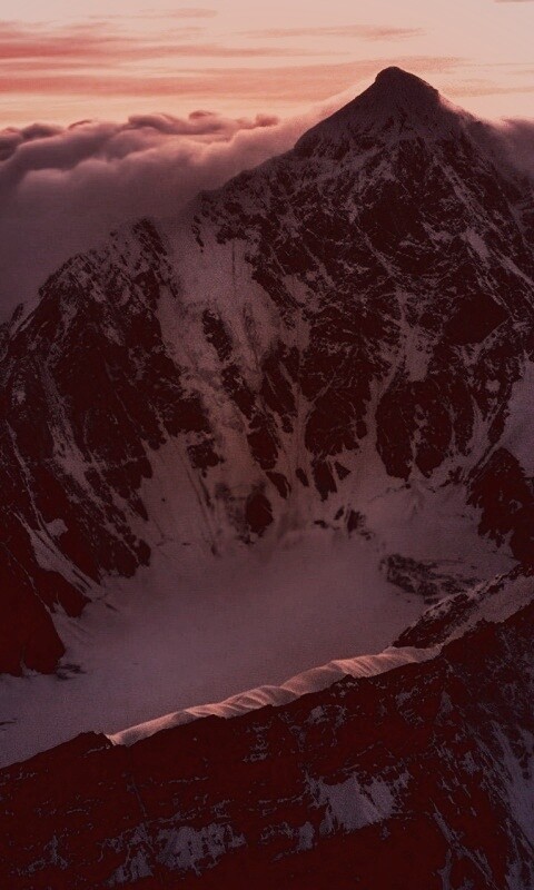 Гора на закате обои