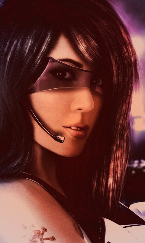 Девушка из будущего с пистолетом обои