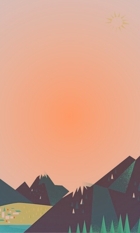 Векторный пейзаж обои