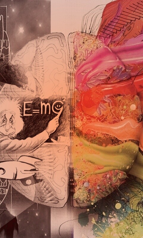 Логика против креатива обои