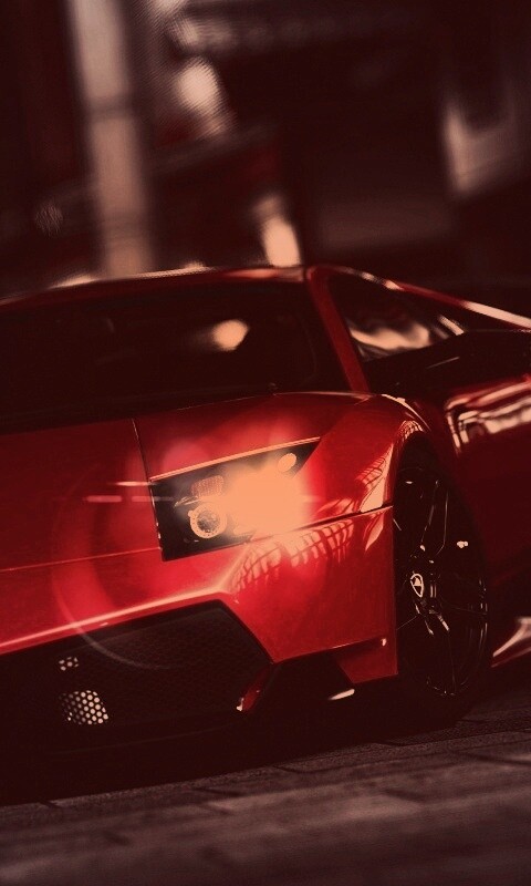 Красная ламборджини мурселаго обои