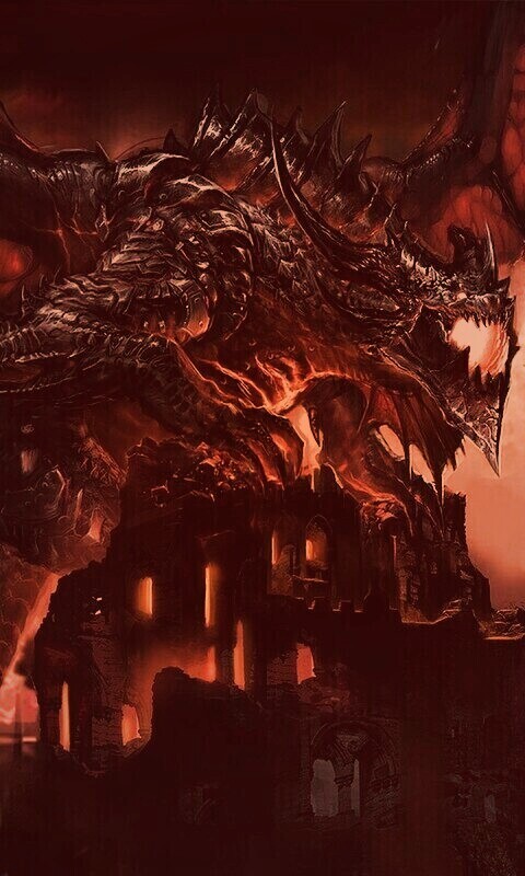 Огромный дракон обои