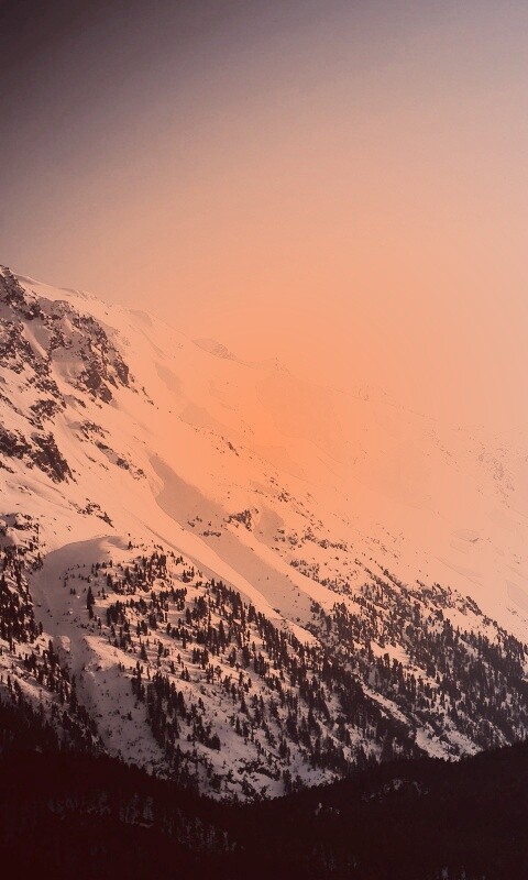 Горные вершины зимой обои