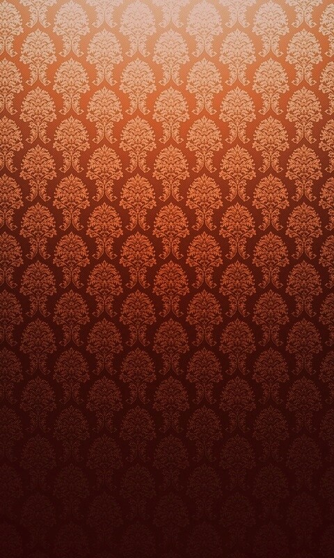 Оранжевые узоры обои