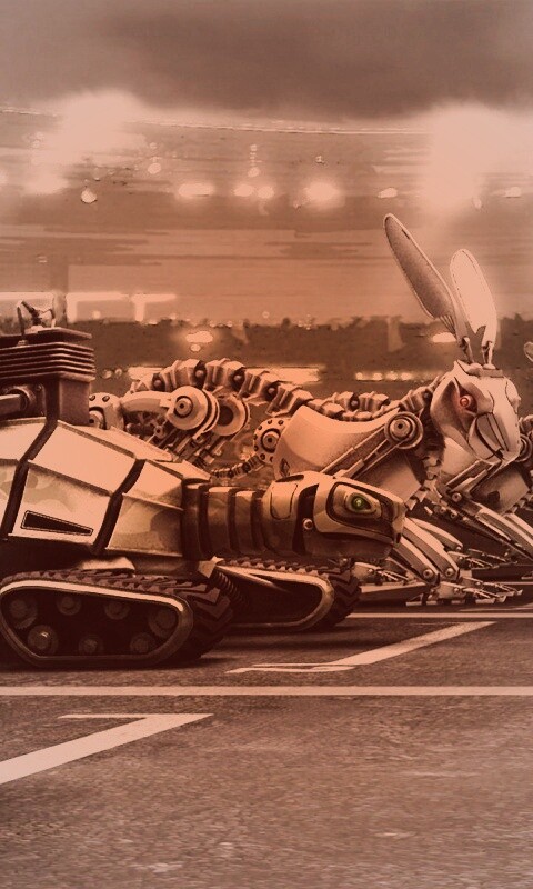 Роботы на старте обои