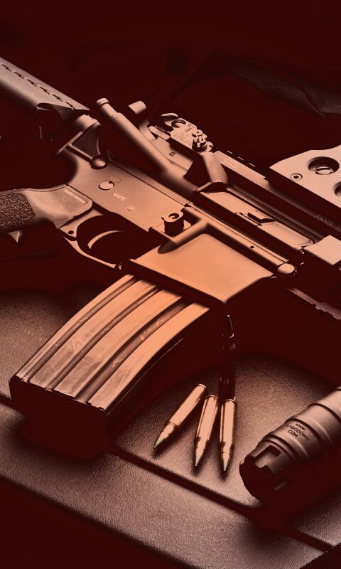 Черный автомат обои