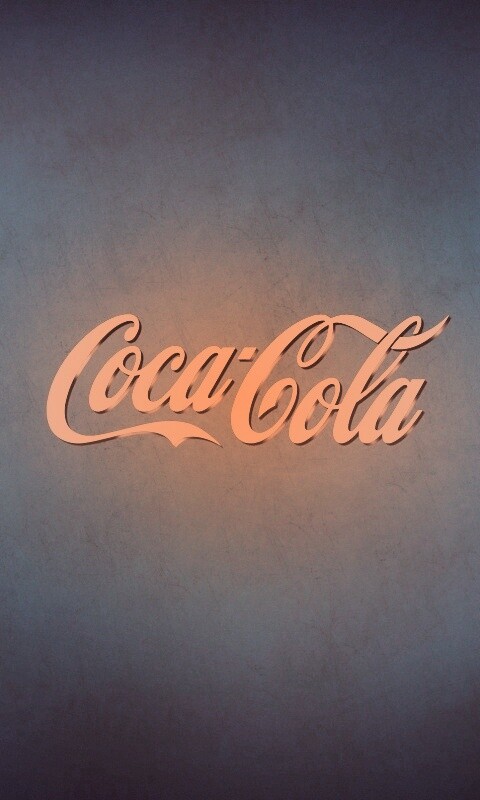 Синий логотип Coca-Cola обои