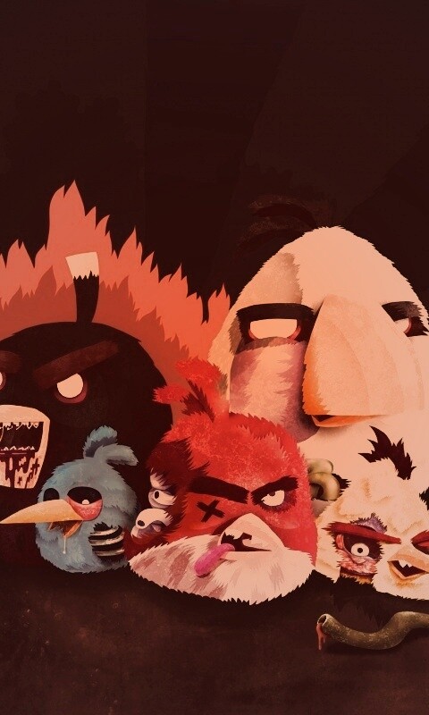 Angry Zombie Birds обои