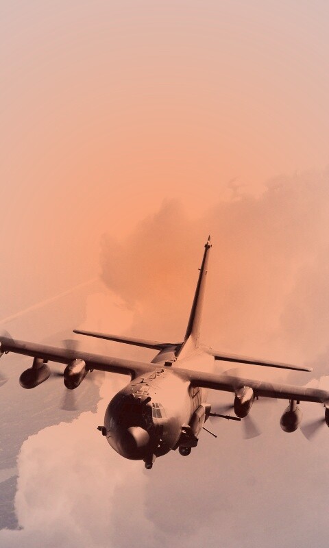 Самолет АС-130 обои