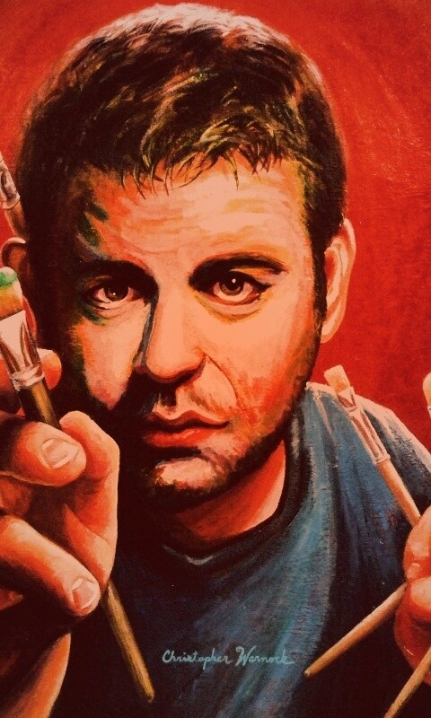 Нарисованный художник обои