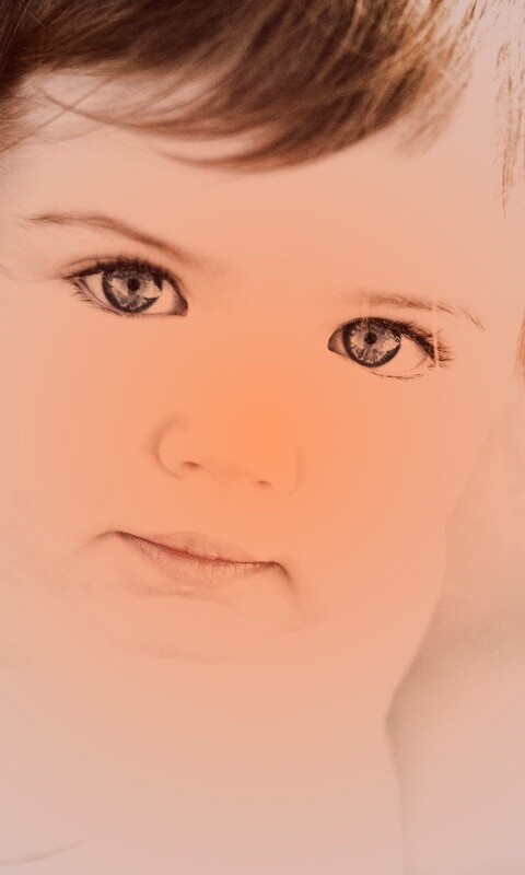 Детское личико обои