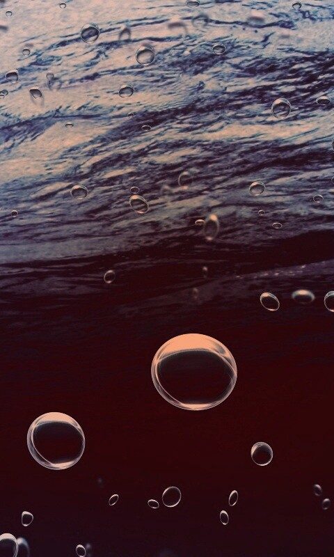 Пузыри под водой обои
