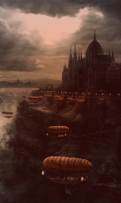Фентезийный Будапешт обои