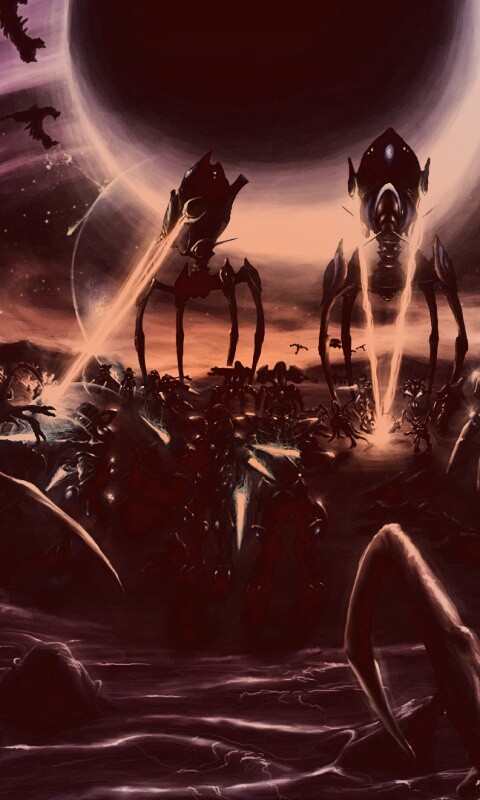 Протосы против зергов обои