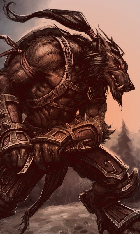 Волк оборотень обои