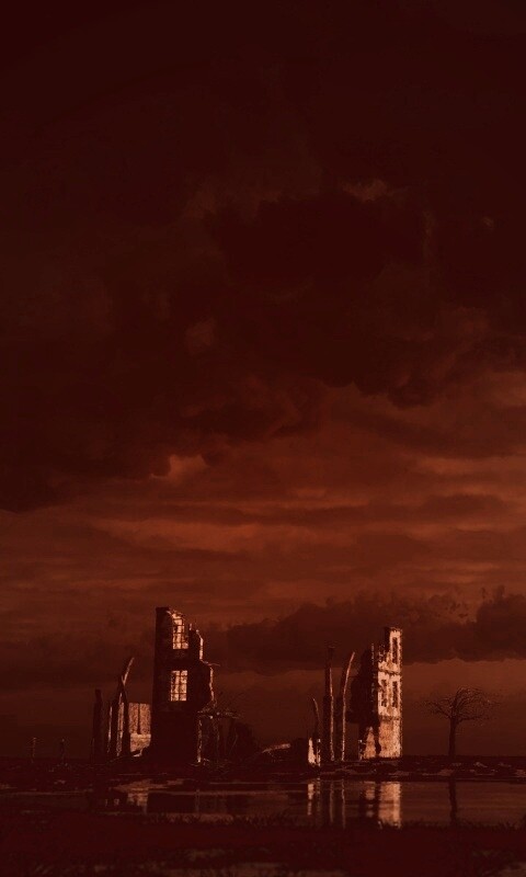 Руины здания обои