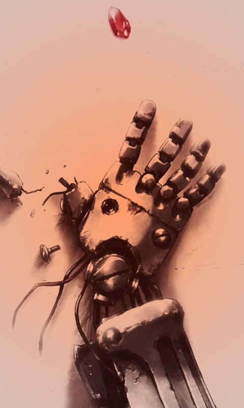 Автопротез из анимэ Стальной Алхимик обои