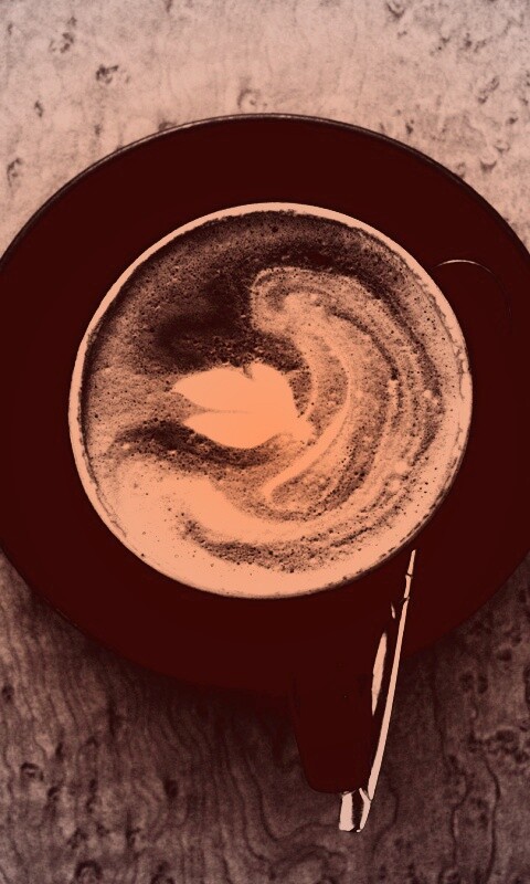 Монохромный утренний кофе обои