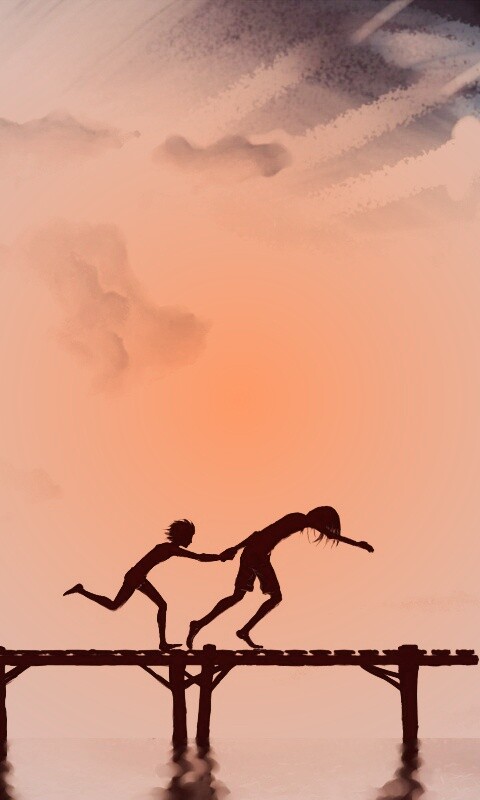 Прыжки с причала обои