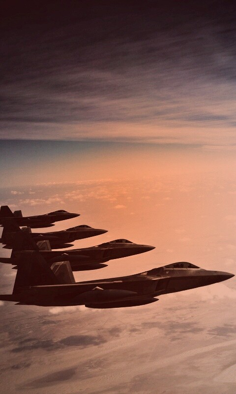 Ряд самолетов обои