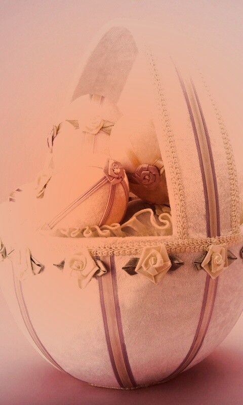 Пасхальная корзиночка обои