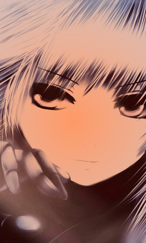 Девушка с голубыми волосами обои