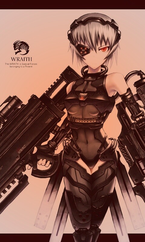 Девушка с оружием обои