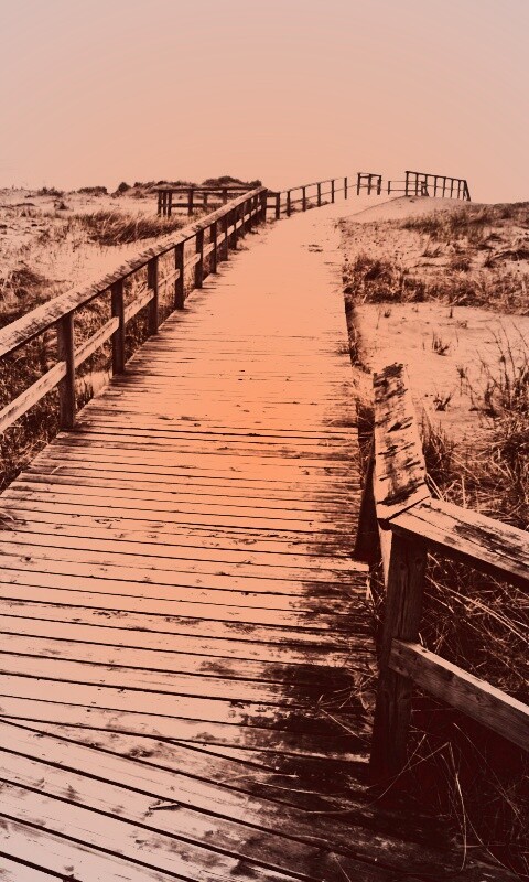 Деревянная дорога обои