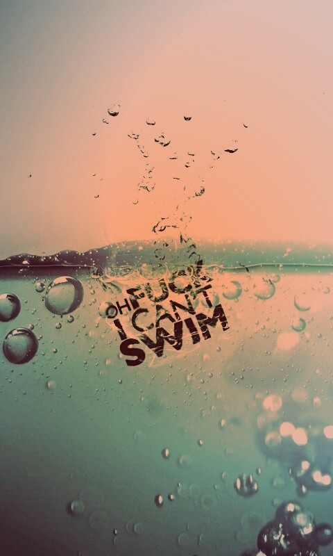 Oh fuck i cant swim обои
