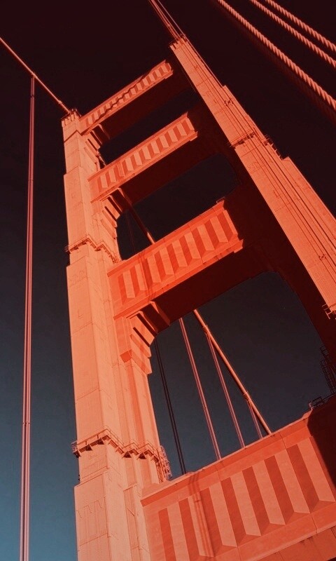 Опора моста Золотые Ворота обои