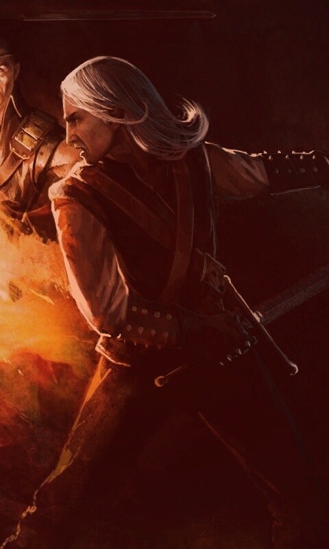 Геральт и Беренгар против Азара обои