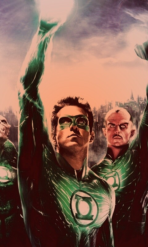 Зеленый фонарь обои