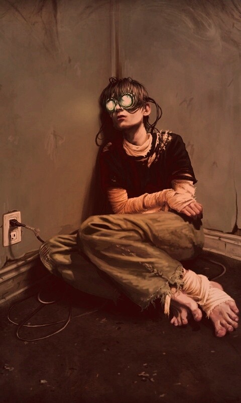 Потерянный в виртуальном мире обои